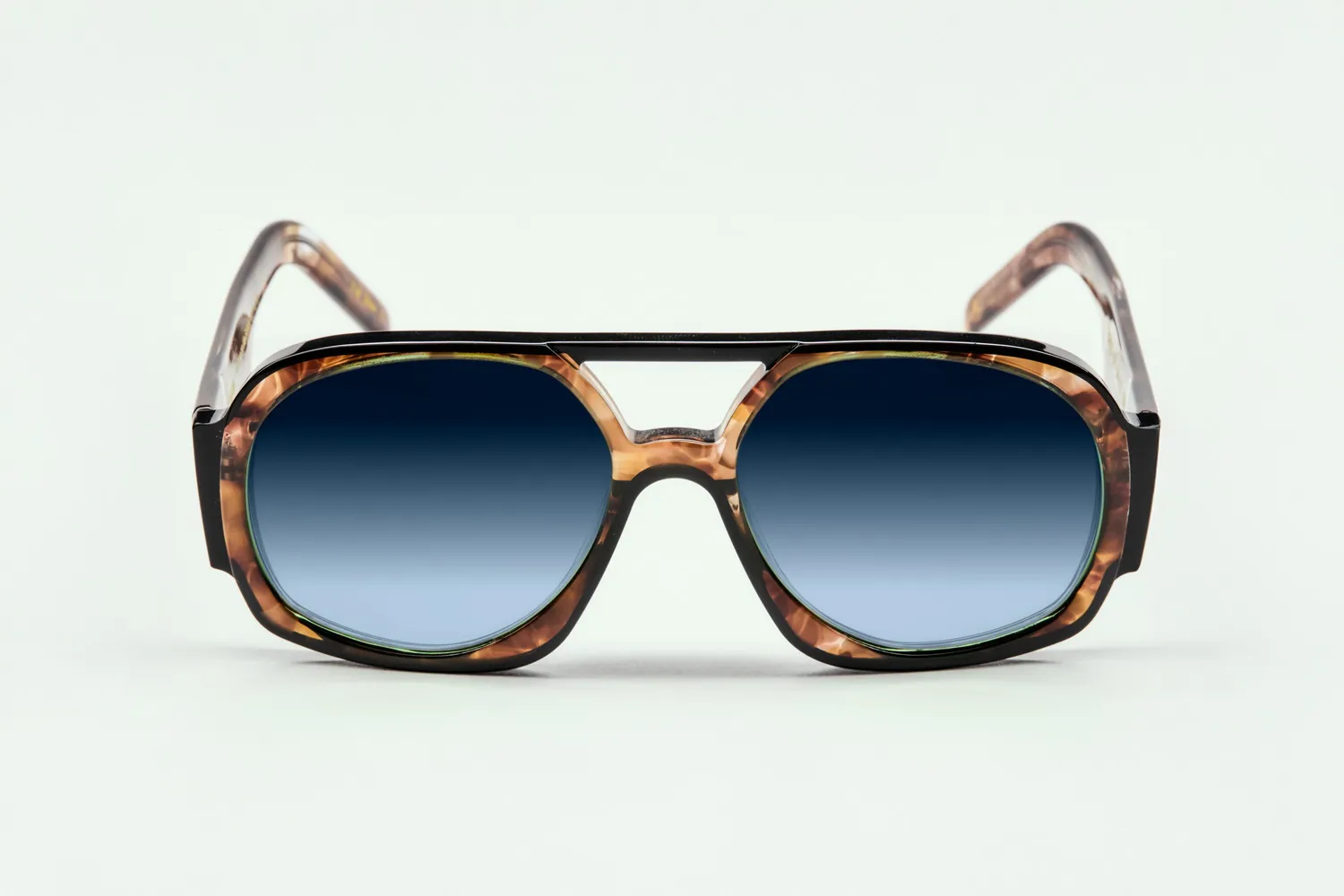 Lesca 60ème Anniversaire Tupac occhiali Marbre Noir acetato