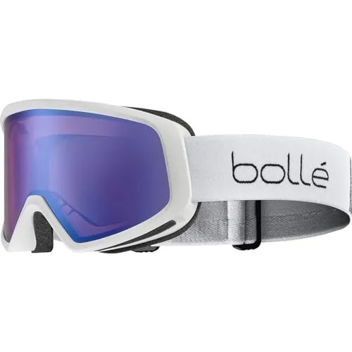 Bollé Bedrock Plus maschera da sci bianco opaco antiappannante
