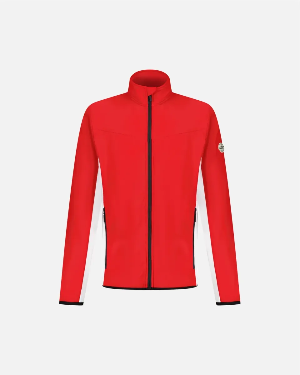 Vuarnet Urial pile uomo rosso bianco stretch