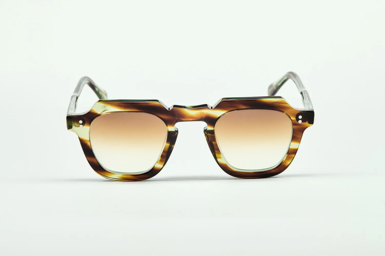 Lesca Upcycling Adok montatura da vista jaspé acetato
