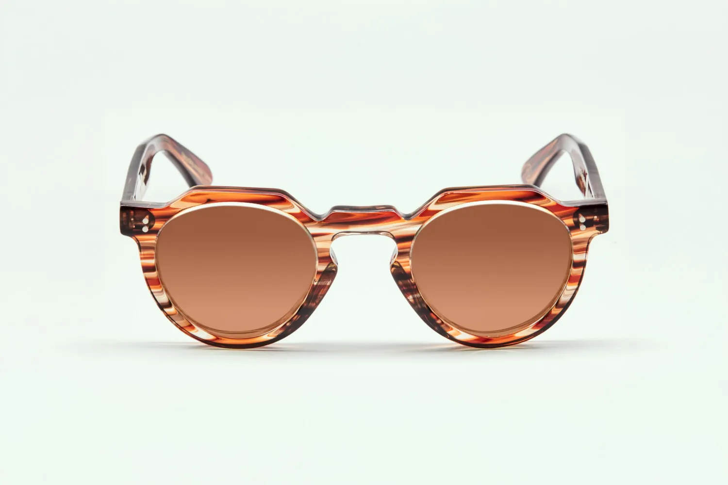 Lesca Upcycling Crown XL montatura vista rossa 46 mm acetato
