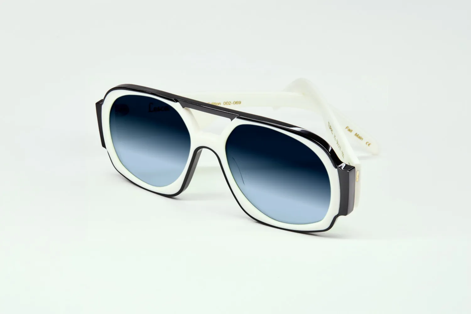 Lesca Tupac Black & White montatura da vista acetato