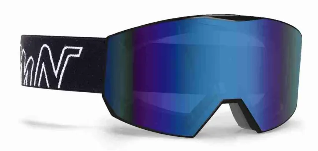 Demon Future maschera sci Matt Black arancione specchiata