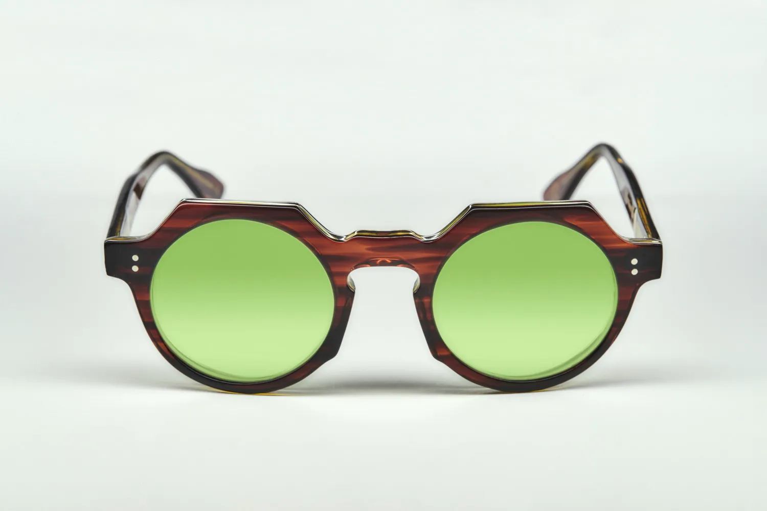 Lesca Buzz montatura da vista havana verde upcycling