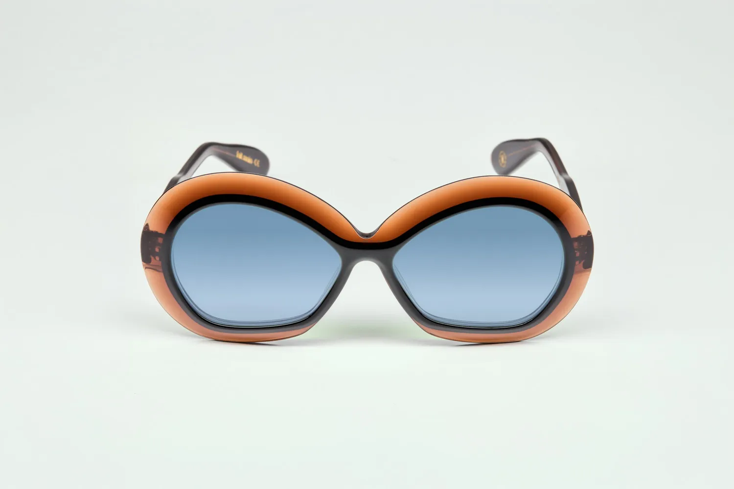Lesca Collection Iris occhiale marrone acetato
