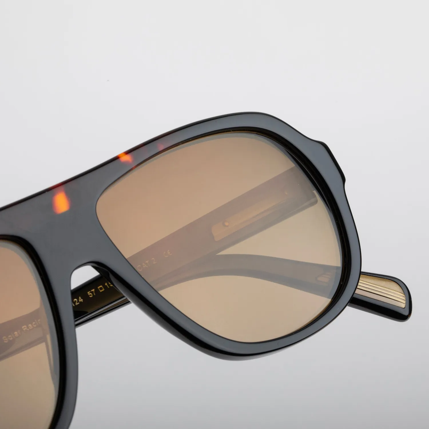 Steve McQueen Iconic Solar Racing montatura Crystal Caramel