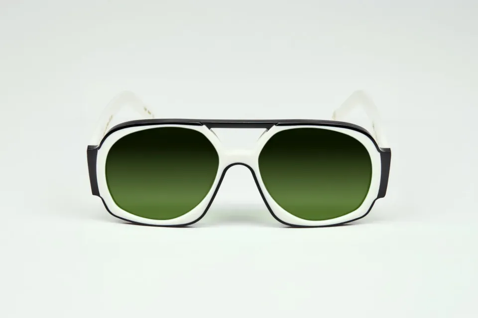 Lesca Tupac Black & White montatura da vista acetato