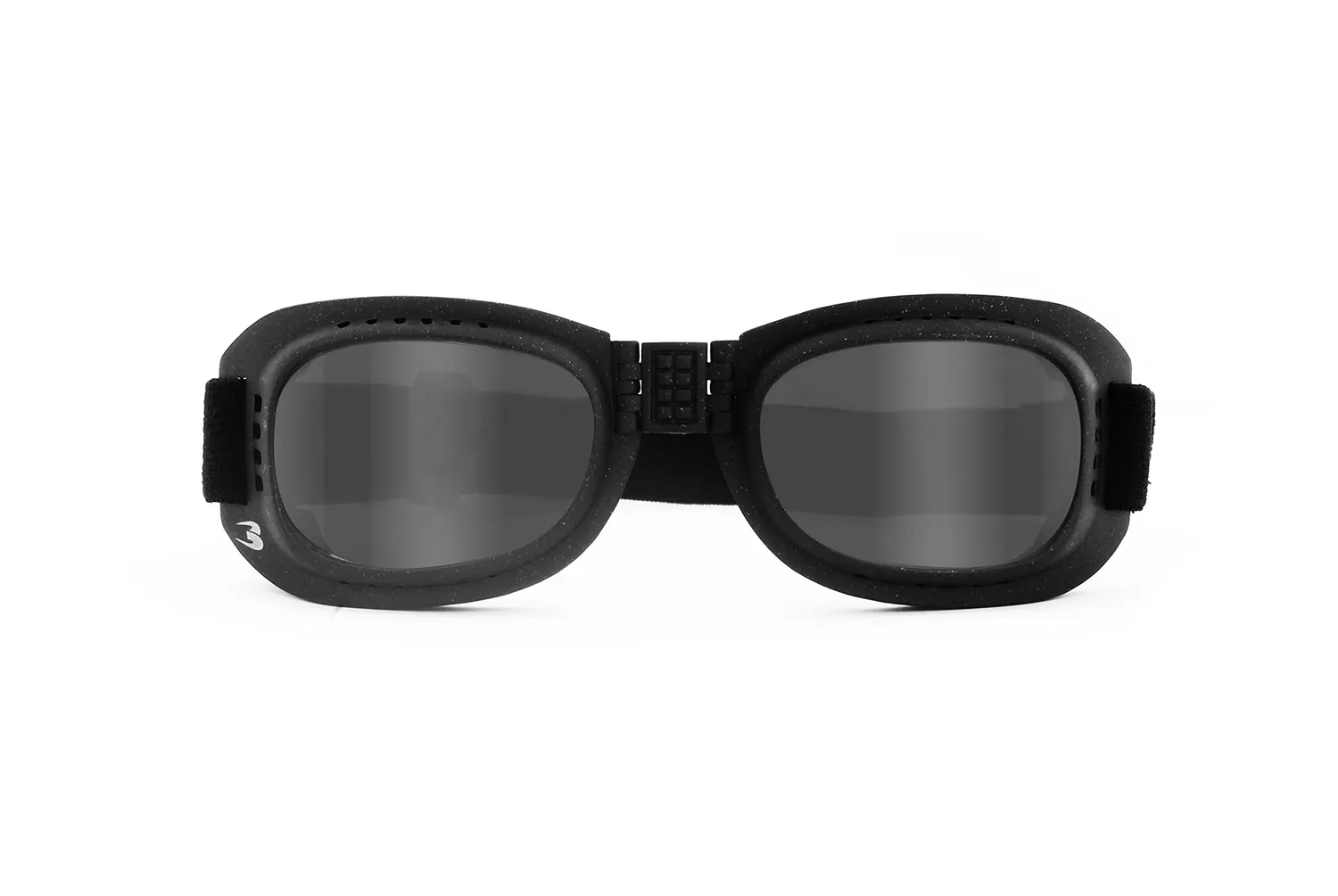 Bertoni AF110 maschera moto nero antifog