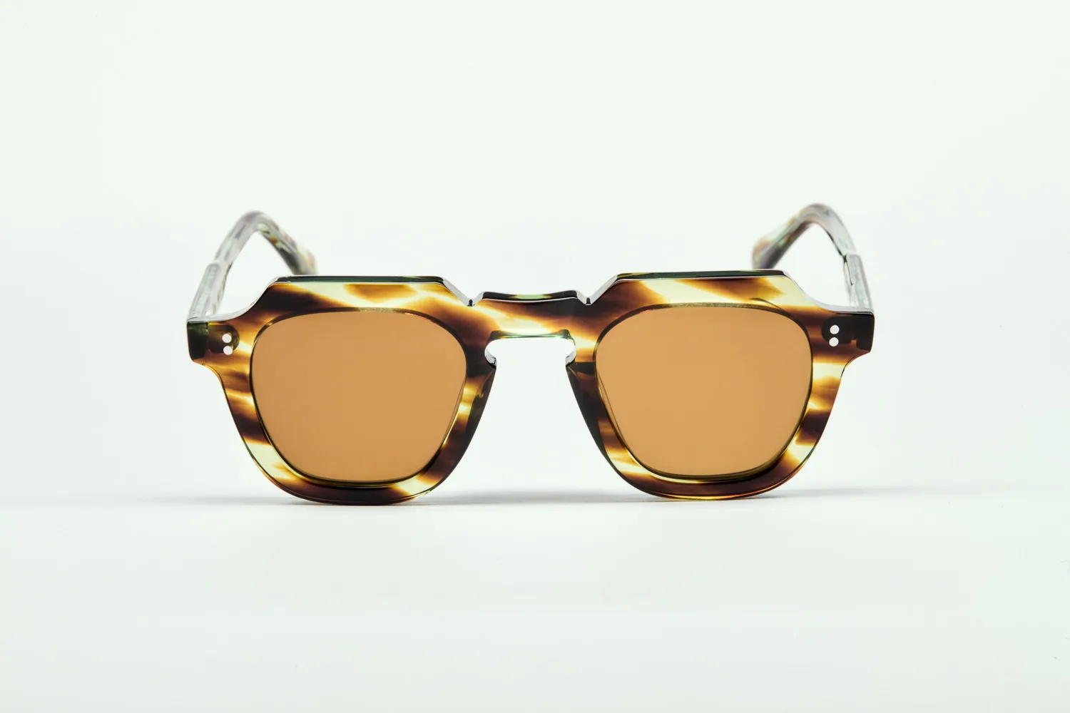 Lesca Upcycling Adok montatura da vista jaspé acetato