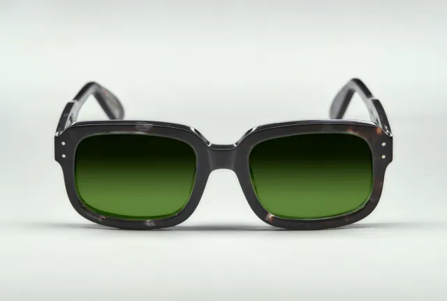 Lesca Collection Dude occhiale grigio acetato