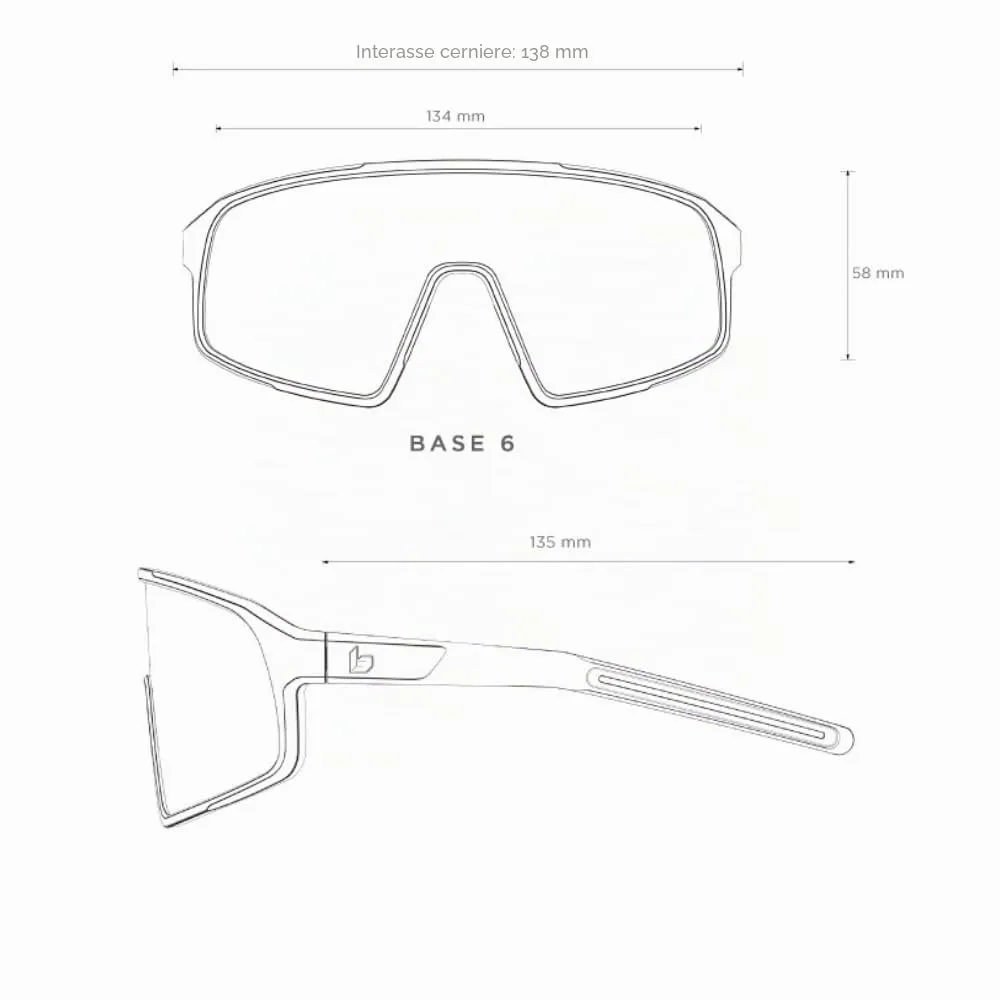 Bollé Striver occhiale bici grigio SLF Cat.3
