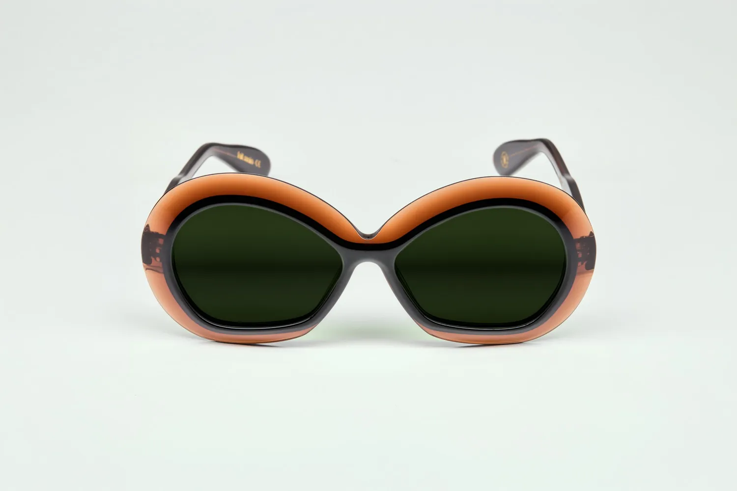 Lesca Collection Iris occhiale marrone acetato