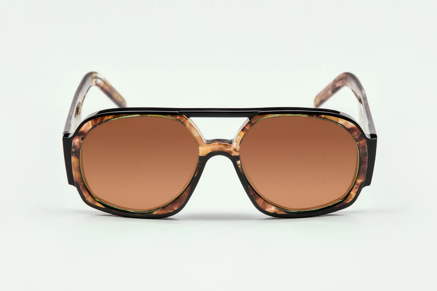 Lesca 60ème Anniversaire Tupac occhiali Marbre Noir acetato
