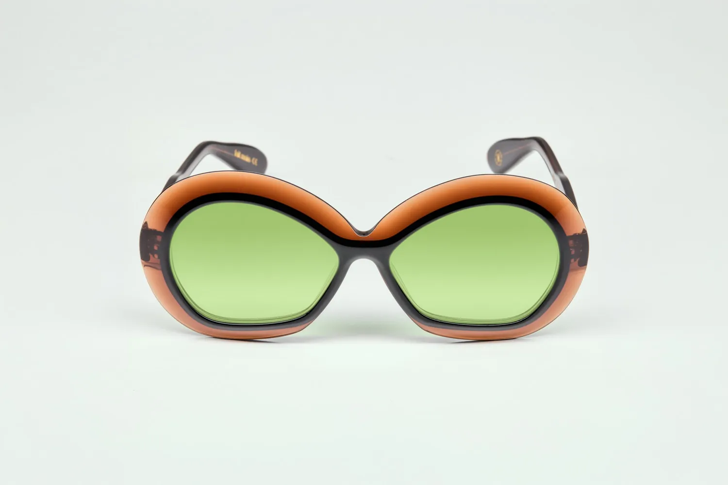 Lesca Collection Iris occhiale marrone acetato