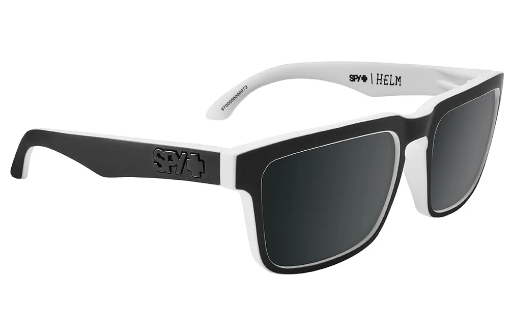 Spy Casco occhiali da sole bianco polarizzati specchiati