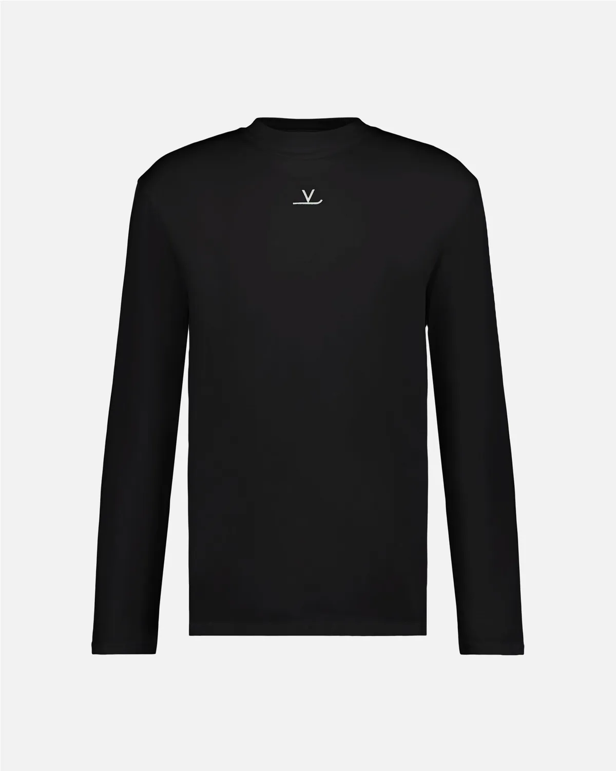 Vuarnet Signature t-shirt manica lunga nera cotone