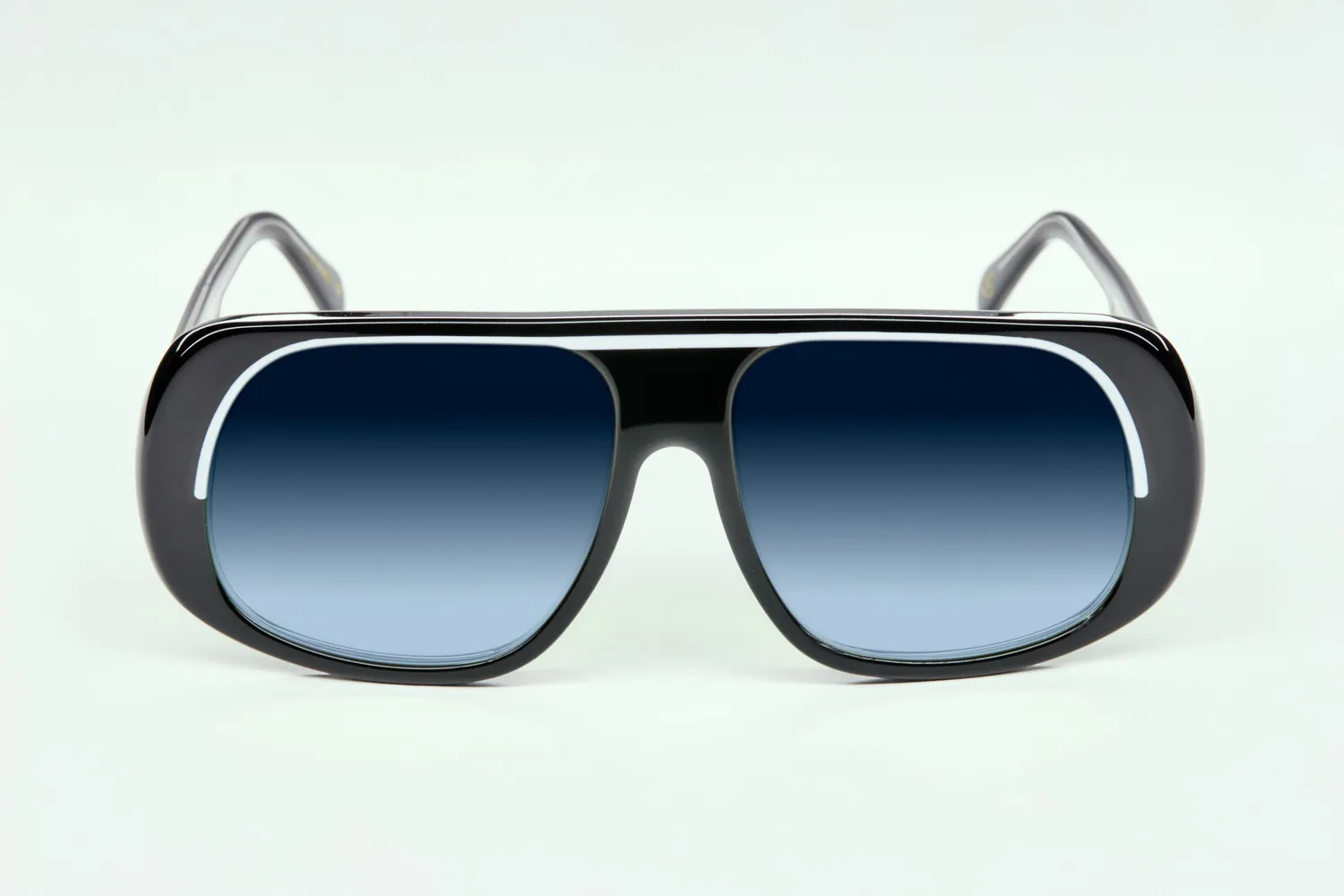 Lesca La Collection Modèle V. montatura da vista Noir acetato
