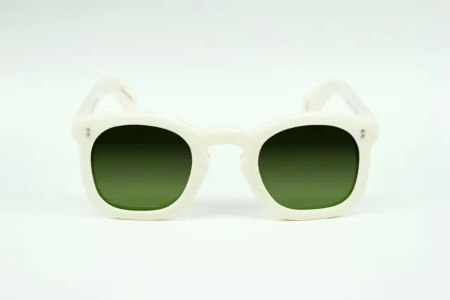 Lesca Deca Upcycling occhiali avorio chiaro elegante