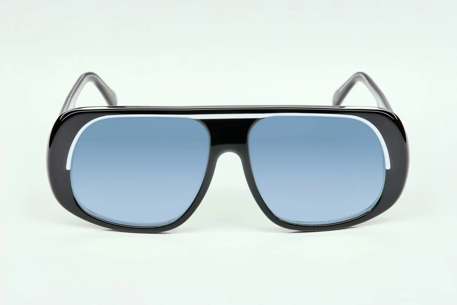 Lesca La Collection Modèle V. montatura da vista Noir acetato