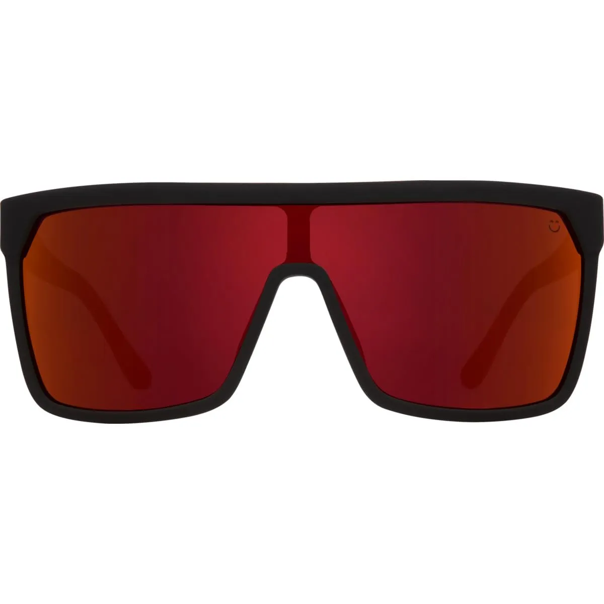 Spy Flynn occhiali da sole Matte Black Red Fade scudo