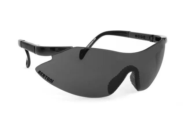 Bertoni AF185A occhiali tiro fumo specchio nero perla