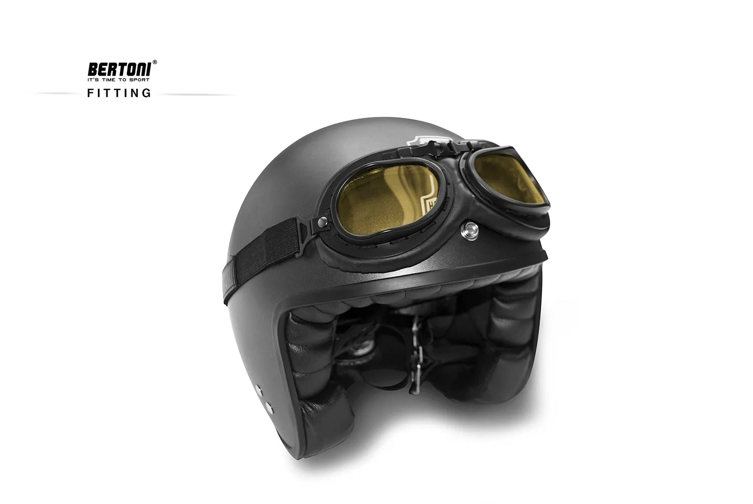 Bertoni AF195B occhiali moto lenti gialle antifog