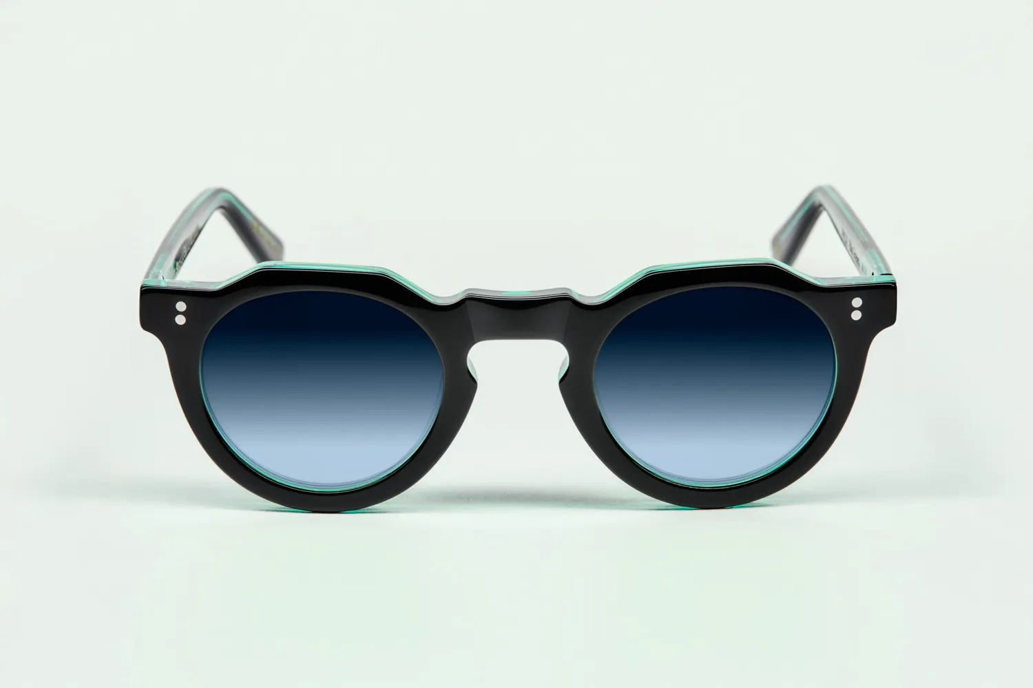 Lesca Black Edition Pica montatura Noir Vert acetato