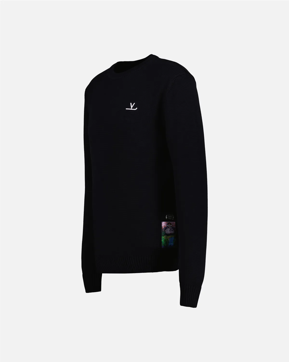 Vuarnet V sur Ski maglione nero cotone bio