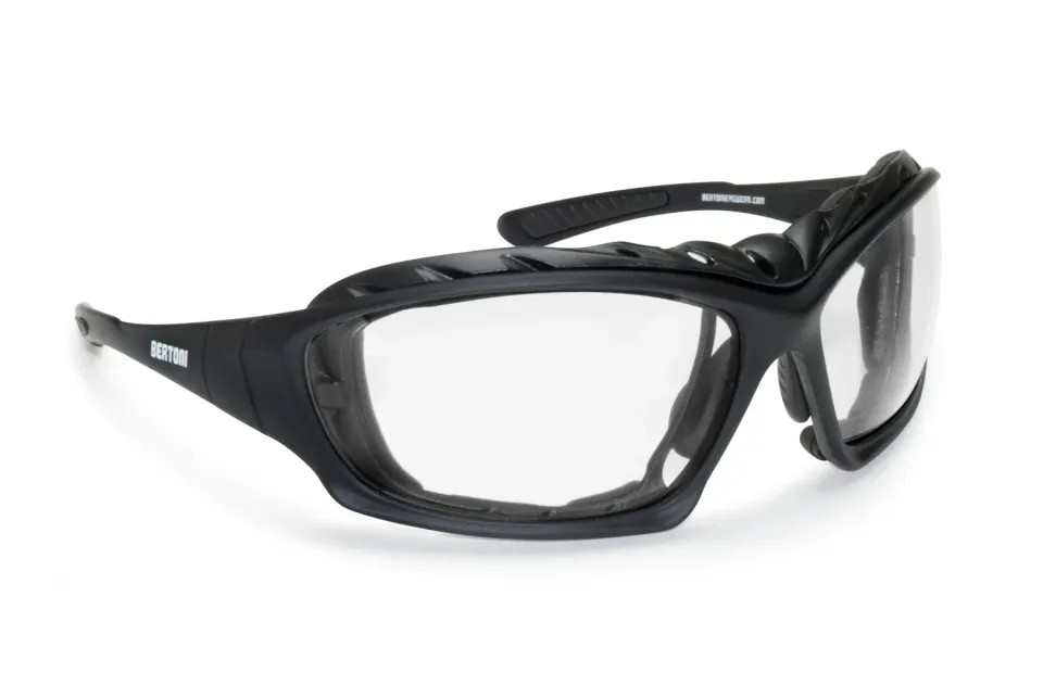 Bertoni 1949 366 occhiali moto fotocromatici clip vista