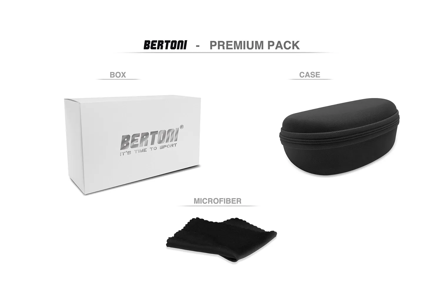 Bertoni P545FT occhiali running polarizzati fotocromatici