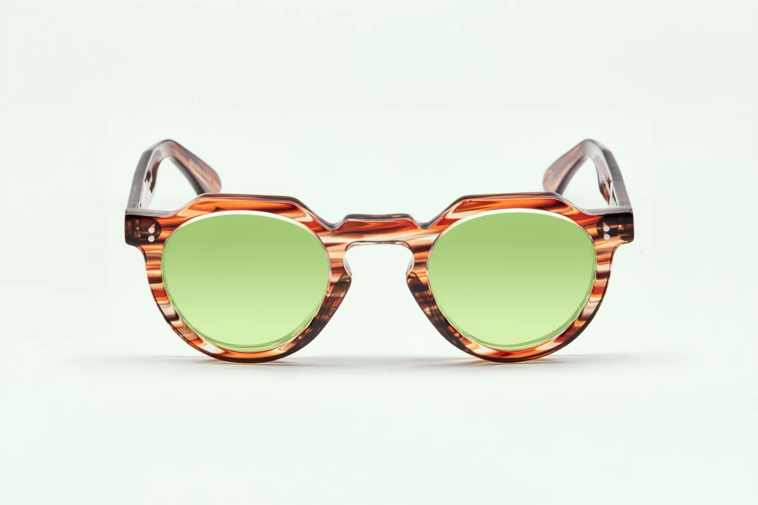Lesca Upcycling Crown XL montatura vista rossa 46 mm acetato