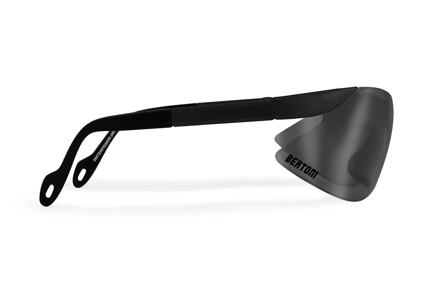 Bertoni AF185A occhiali tiro fumo specchio nero perla