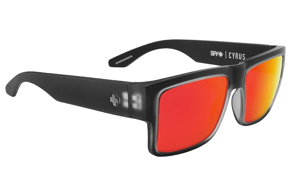 Spy Cyrus occhiale sole polarizzato nero specchio rosso
