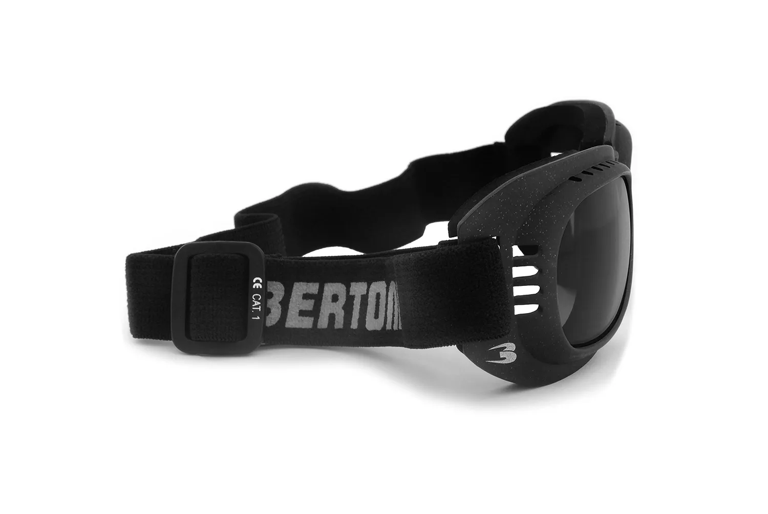Bertoni AF110 maschera moto nero antifog