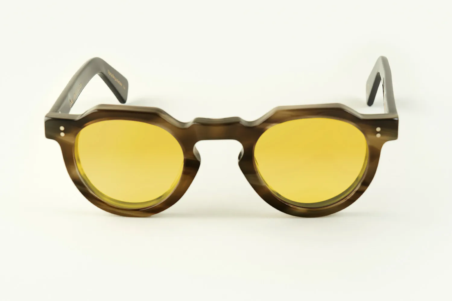 Lesca Upcycling Crown montatura da vista Corne 8mm acetato