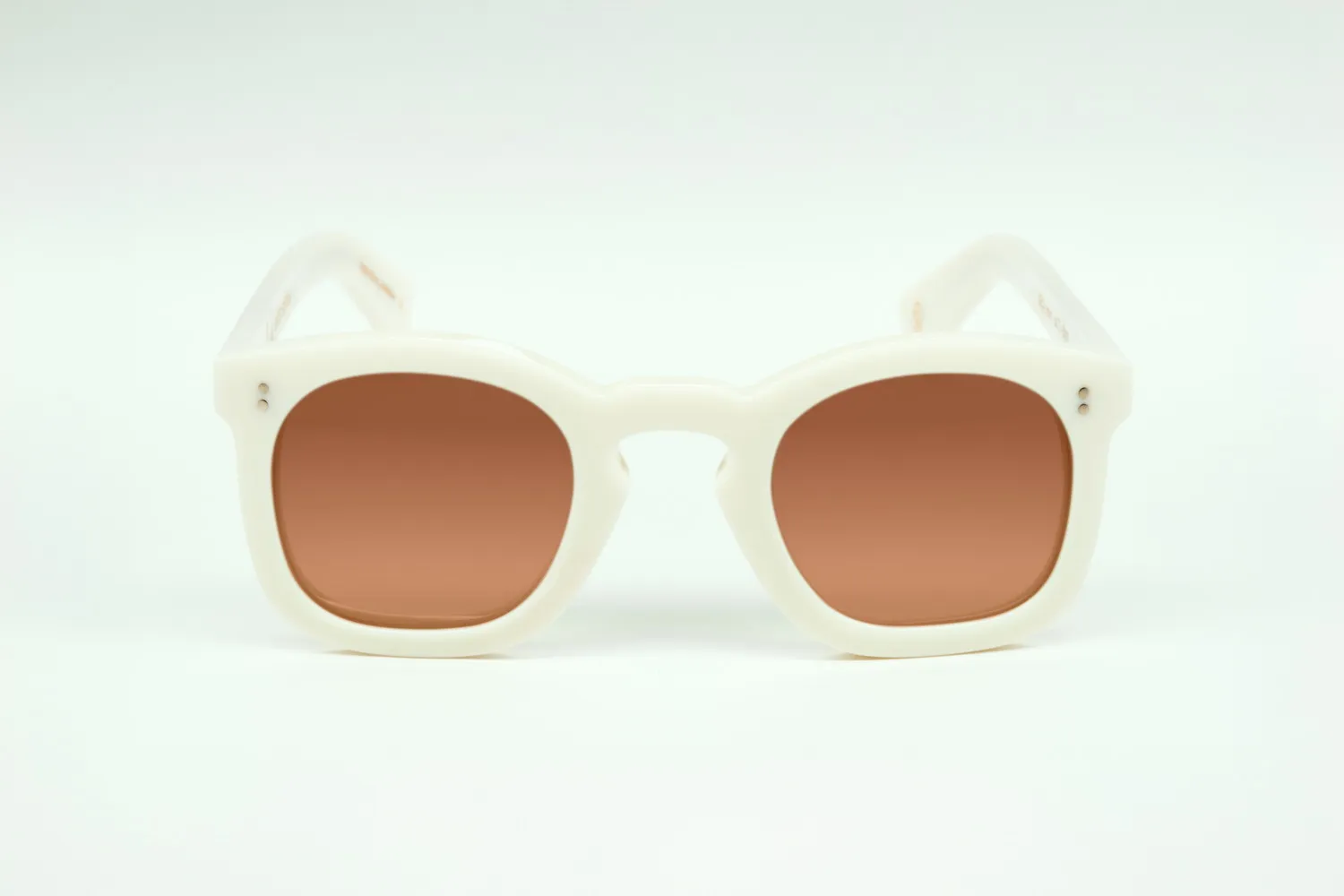 Lesca Deca Upcycling occhiali avorio chiaro elegante