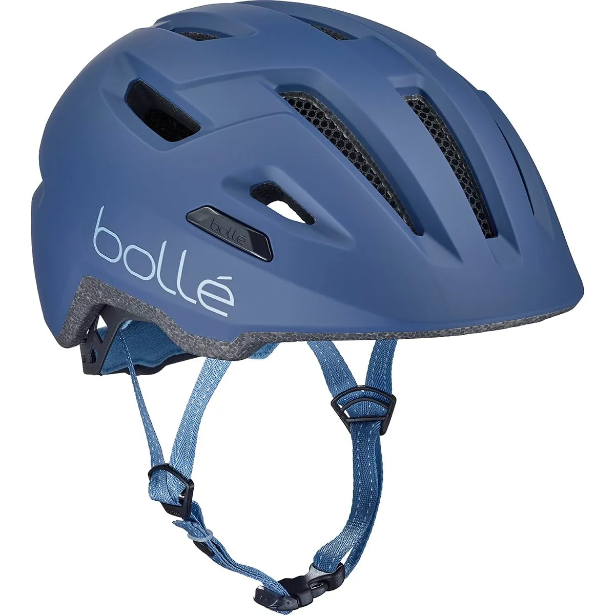 Bollé Stance Pure casco bici città blu con luce LED