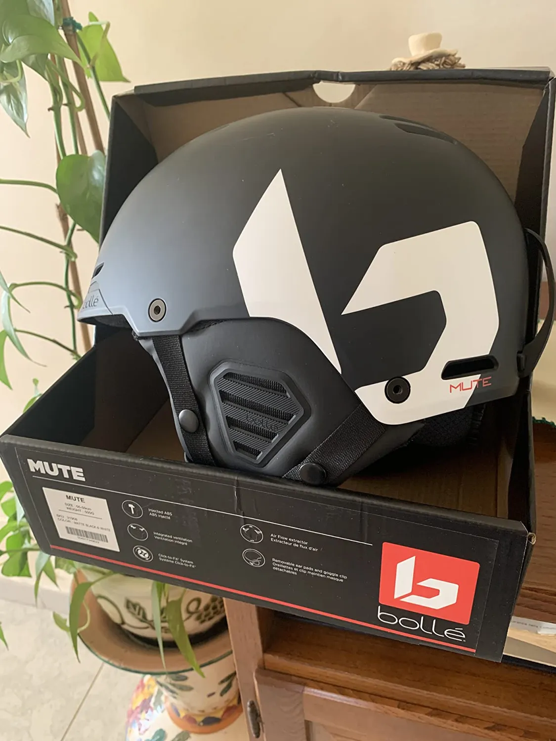 Bollé Mute casco sci nero gara slalom