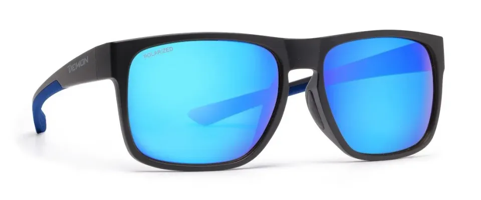 Demon Hyper occhiali sportivi Nero Blu polarizzati