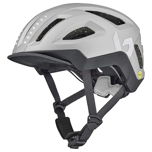 Bollé Halo React MIPS casco bici argento LED taglia S