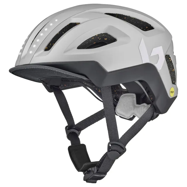 Bollé Halo React MIPS casco bici argento LED taglia S
