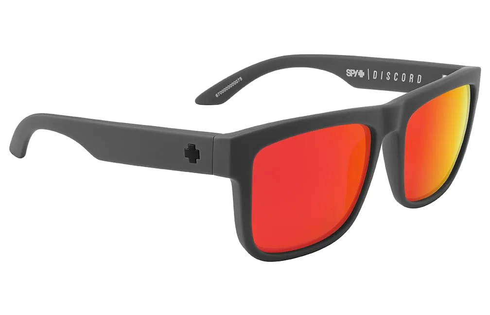 Spy Discord occhiali da sole Soft Matte Dark Gray polarizzati
