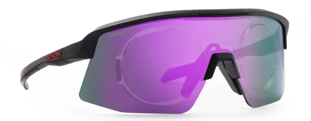 Demon Roubaix occhiali vista sport clip viola nero